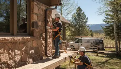 Loveland, CO plumber repairing a leak for residential plumbing service