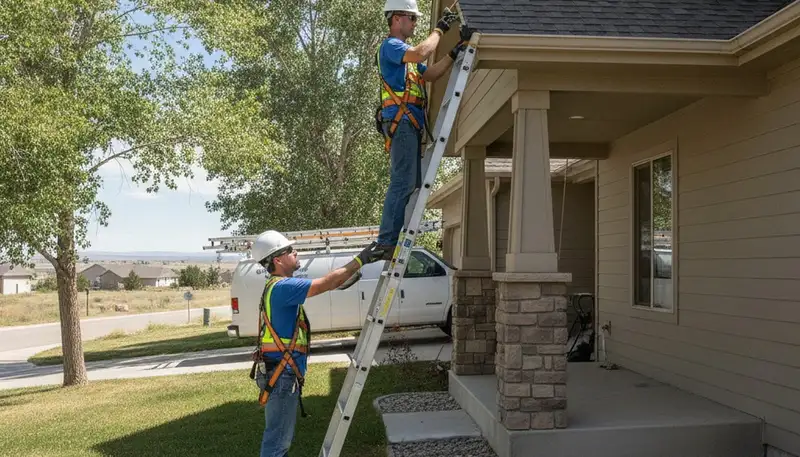 Loveland, CO plumber repairing a residential plumbing system for local home service needs