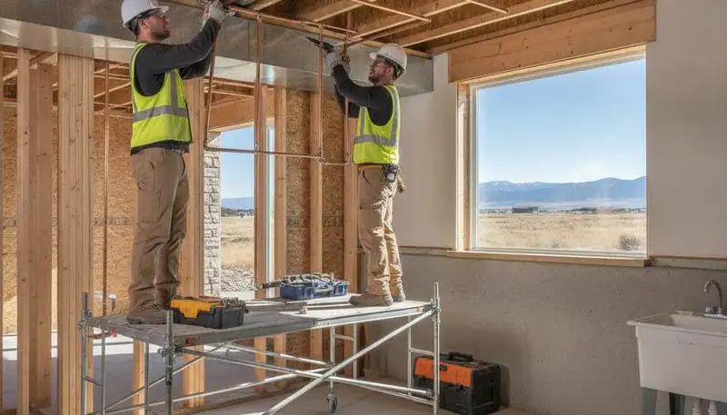 Loveland, CO plumber repairing a residential plumbing issue for a local home service call