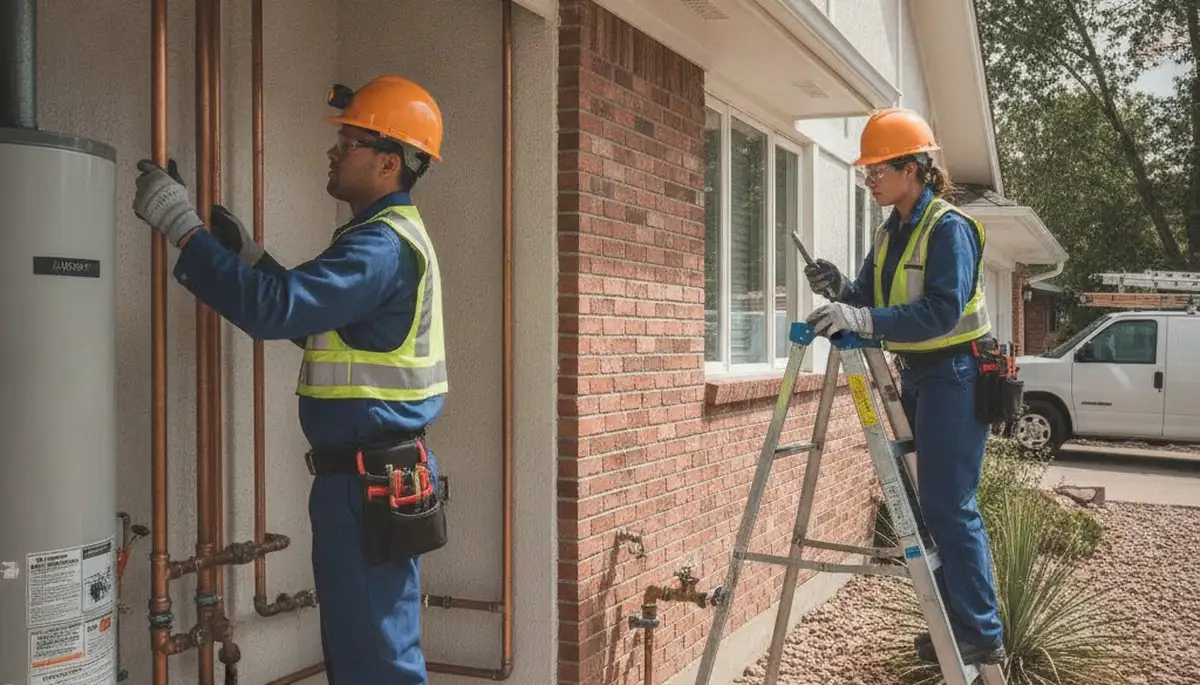 Loveland, CO plumbing repair technician servicing residential pipes for plumberslovelandco-new.com