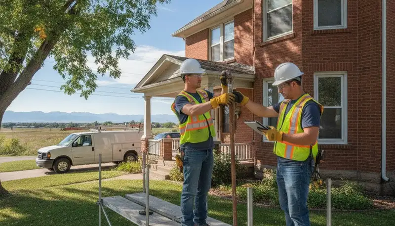 Loveland, CO plumber repairing a residential pipe for plumbing service by plumberslovelandco-new.com