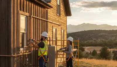 Loveland, CO plumbing repair technician fixing a residential pipe leak