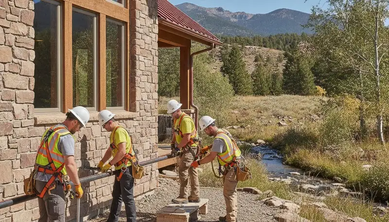 Professional plumber repairing a leak in Loveland, CO for plumbing repair service