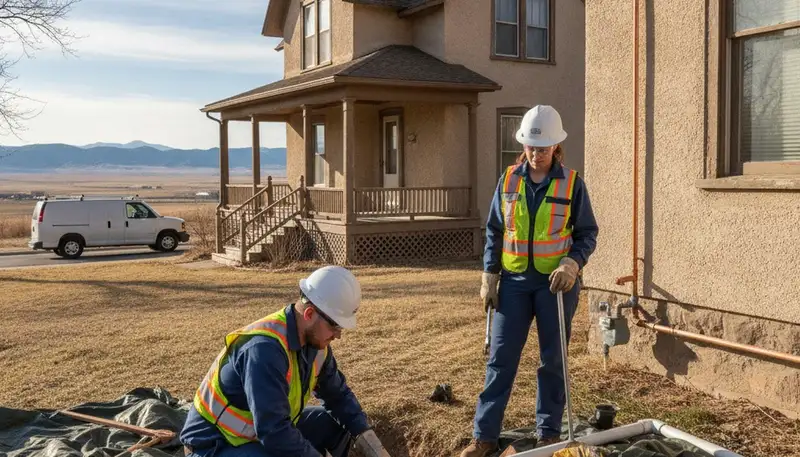 Loveland, CO plumber repairing a residential leak with professional plumbing tools