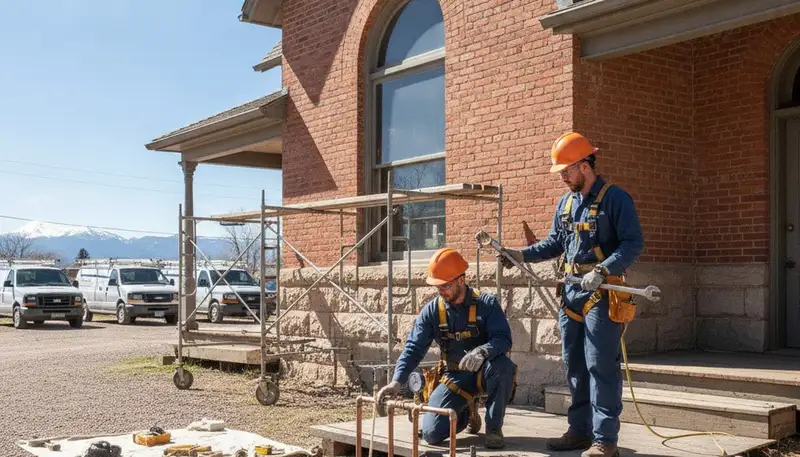 Loveland, CO plumbing repair service truck for local residential and commercial plumbing needs