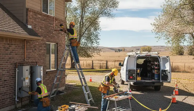 Loveland, CO plumbing repair technician servicing residential pipes and fixtures