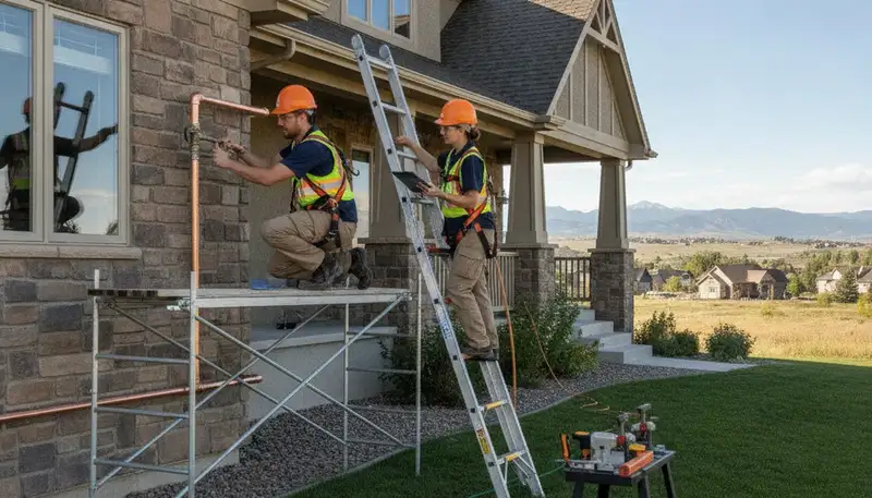 Loveland, CO plumbing repair service truck ready for residential and commercial plumbing jobs
