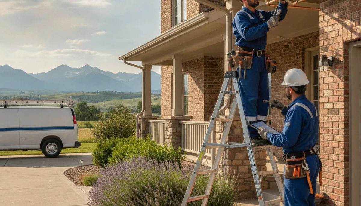 Loveland, CO plumber repairing a leak for residential plumbing service
