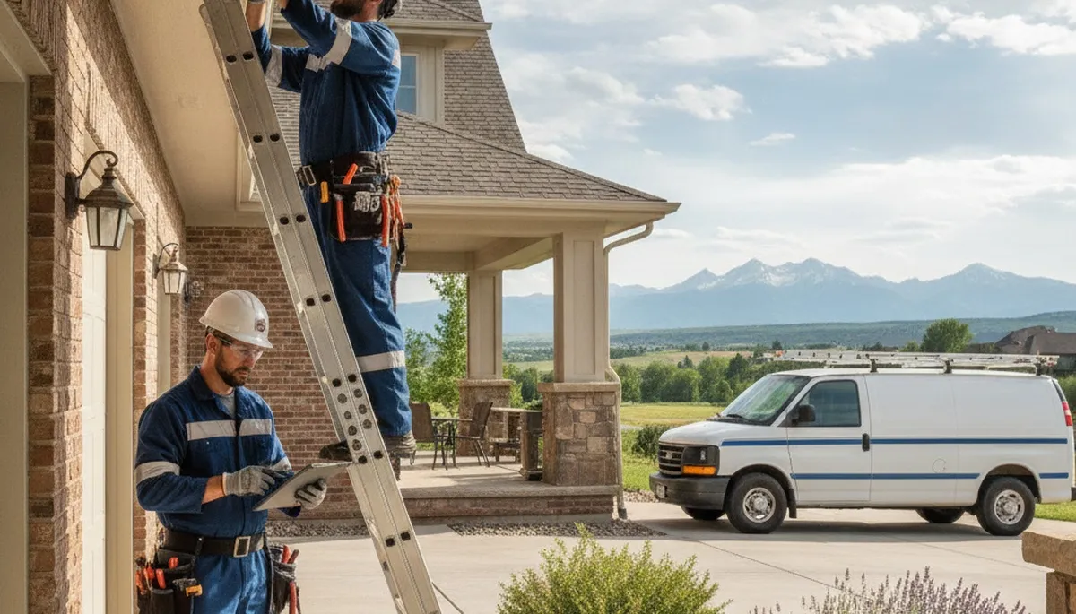 Plumber repairing a pipe in Loveland, CO for residential plumbing service