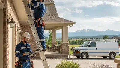 Plumber repairing a pipe in Loveland, CO for residential plumbing service