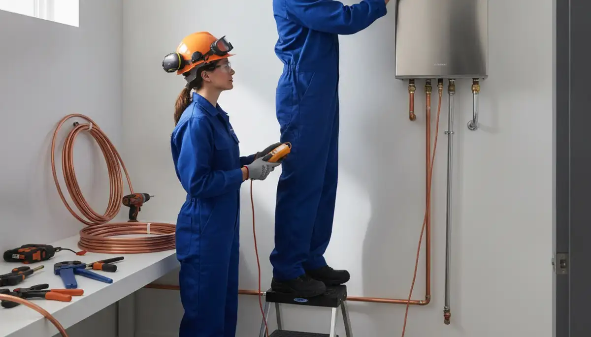 Tankless water heater installation service in Loveland, CO by On Call Plumbers